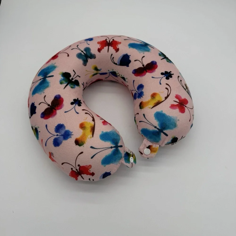 Bookishbunny Butterfly Travel Neck Pillow U Shaped‎ NWOT Soft Support